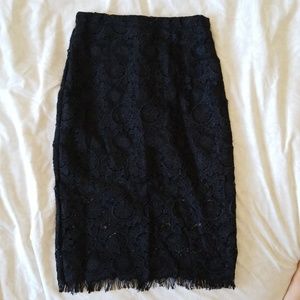 Embroidered Midi Skirt